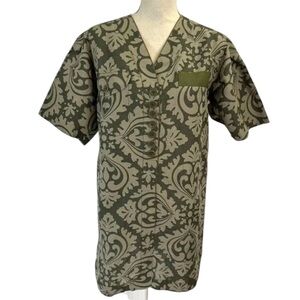 Marc Jacobs Linen Army Green Dress 6